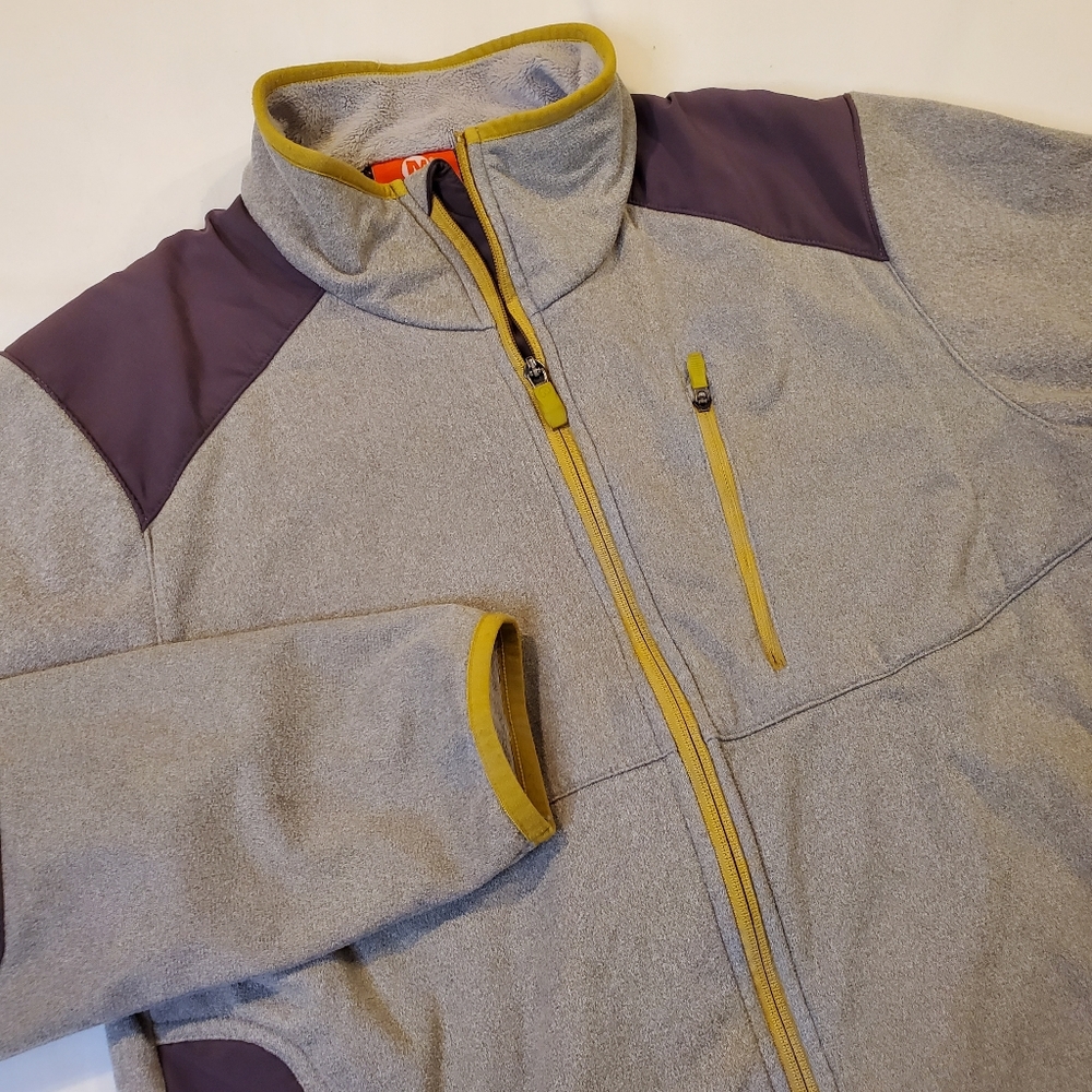 Merrell Select Regulate Fleece Full Zip Jacket Gray Men's Size Medium